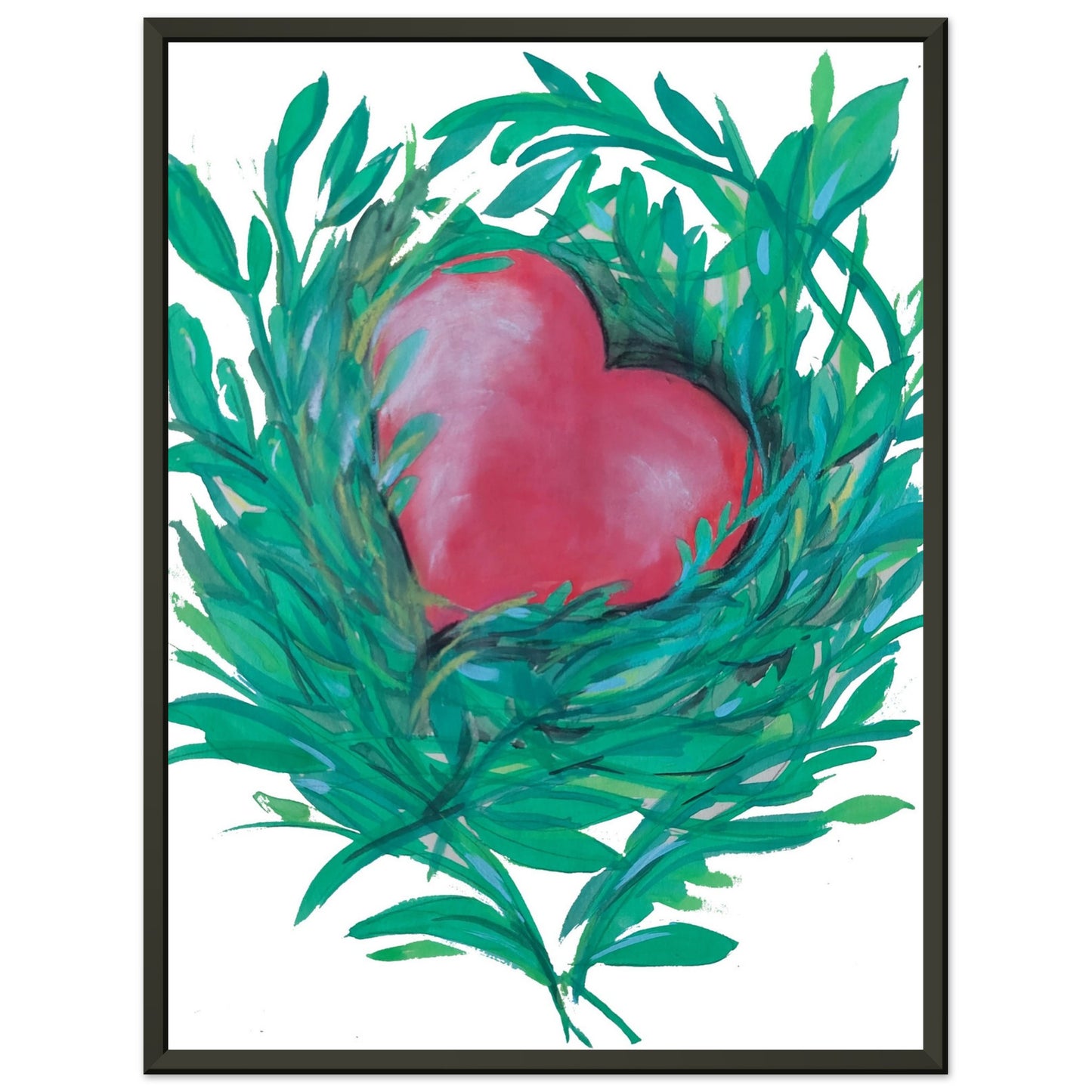 Nested Heart - Premium Matte Paper Metal Framed Poster