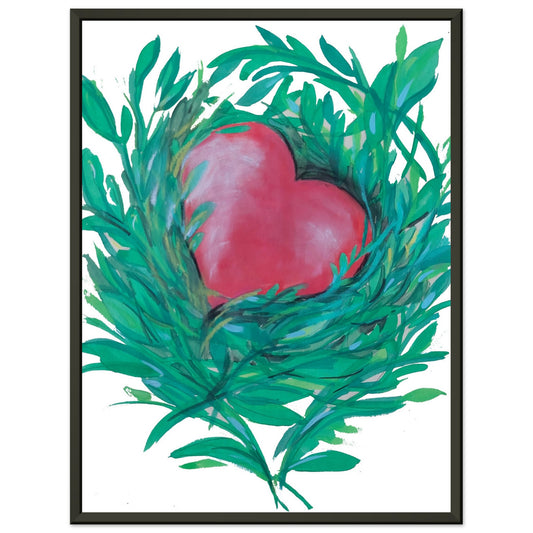 Nested Heart - Premium Matte Paper Metal Framed Poster