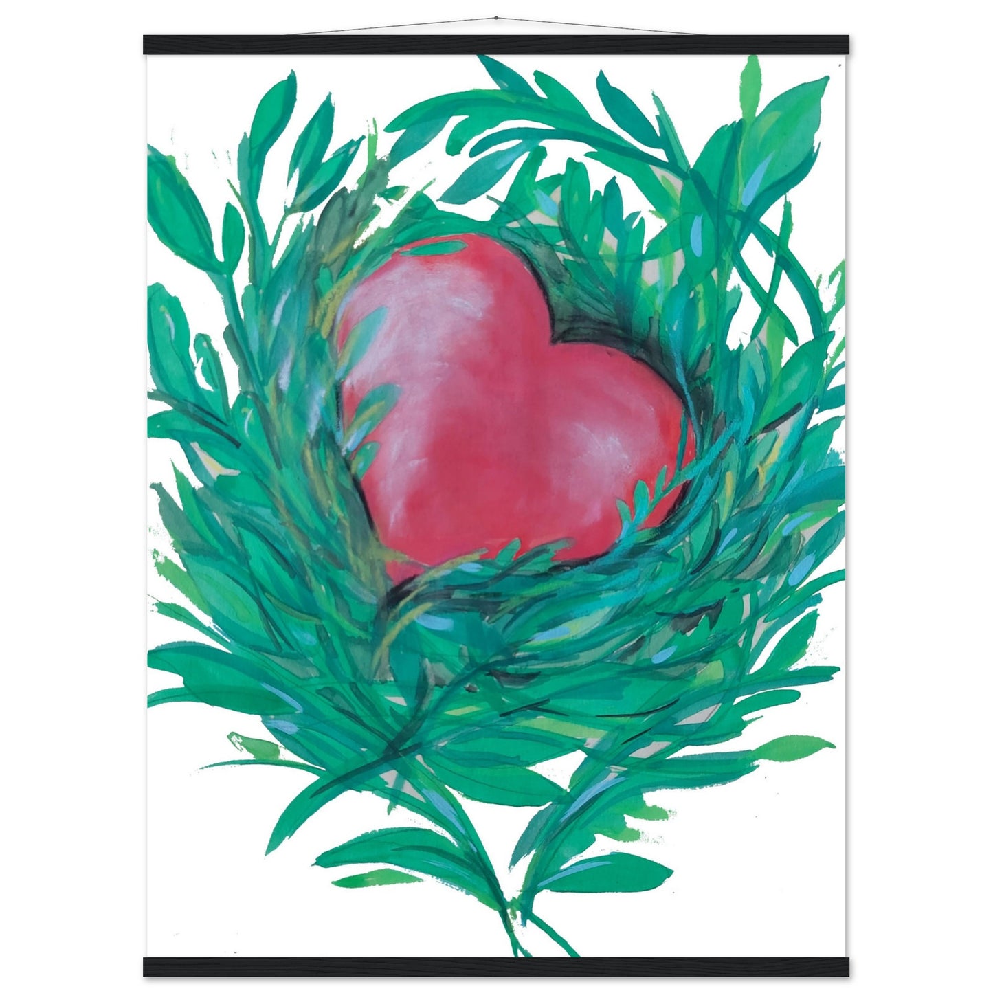 Nested Heart - Premium Matte Paper Poster with Hanger